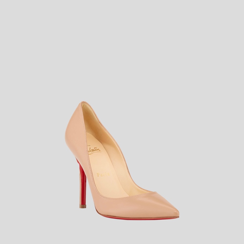 ❌SOLD❌ CHRISTIAN LOUBOUTIN
Apostrophy Leather Pumps Color: Nude Nappa Size: 38.5 - Picture 3 of 10